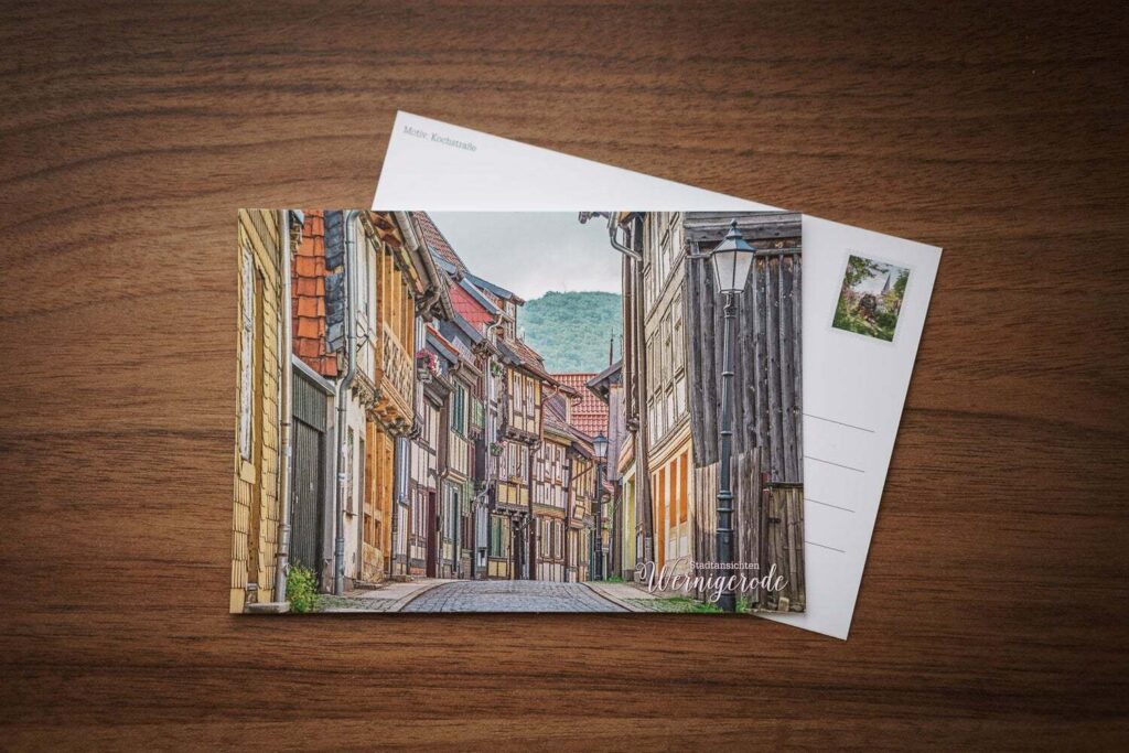 Kochstraße in Wernigerode (Postkarte)