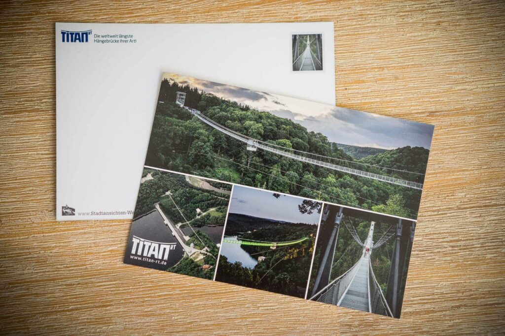 Hängebrücke TitanRT - 4er | Postkarte Stadtansichten Harzdrenalin