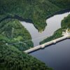 Rappbodetalsperre und Hängebrücke im Oberharz