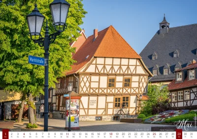 Kalender Stadtansichten Wernigerode 2025 | Schiefes Haus