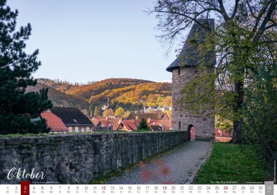 Kalender Stadtansichten Wernigerode 2025 | An der Stadtmauer