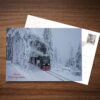 Postkarte Harzer Schmalspurbahn im Winter – Ansichtskarte der Stadtansichten Wernigerode