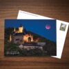Postkarte Mondfinsternis über Schloß Wernigerode Postkarte Mondfinsternis über Schloß Wernigerode – Ansichtskarte der Stadtansichten Wernigerode