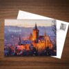 Postcard Wernigerode Castle in winter – picture postcard by Stadtansichten Wernigerode