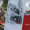 Harzer Schmalspurbahn am Westerntor, im verschneiten Harz und an der Westerntorkreuzung im Winter – Schmalspurbahn-Set mit 3 Motiven