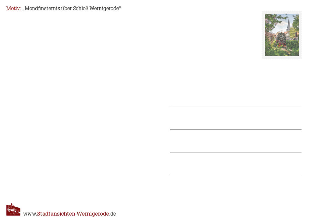 Rückseite der Postkarte