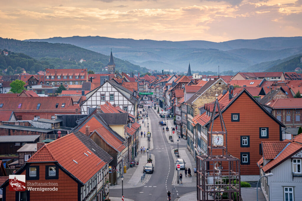 Altstadt von oben – Wernigerode Altstadt von oben – Wernigerode
