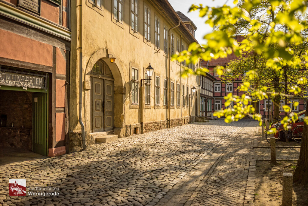 Gasse mit Kopfsteinpflaster – Wernigerode