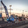 Cranes in the railway depot – Wernigerode Cranes in the railway depot – Wernigerode