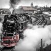 Dampflok in Dampfwolken – Wernigerode Dampflok in Dampfwolken – Wernigerode