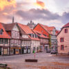 Fachwerk unterm Abendhimmel – Wernigerode Fachwerk unterm Abendhimmel – Wernigerode