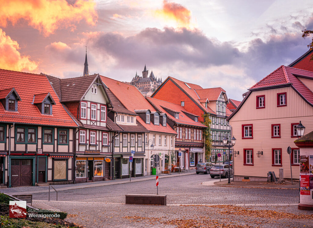 Fachwerk unterm Abendhimmel – Wernigerode