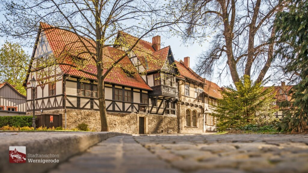 Half-timbered villa in spring – Wernigerode