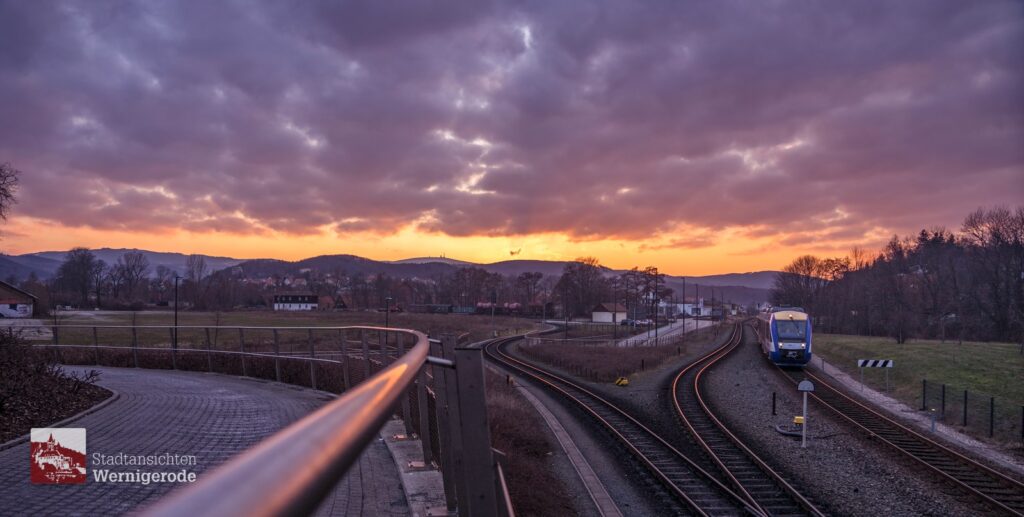 Tracks at sunset – Wernigerode