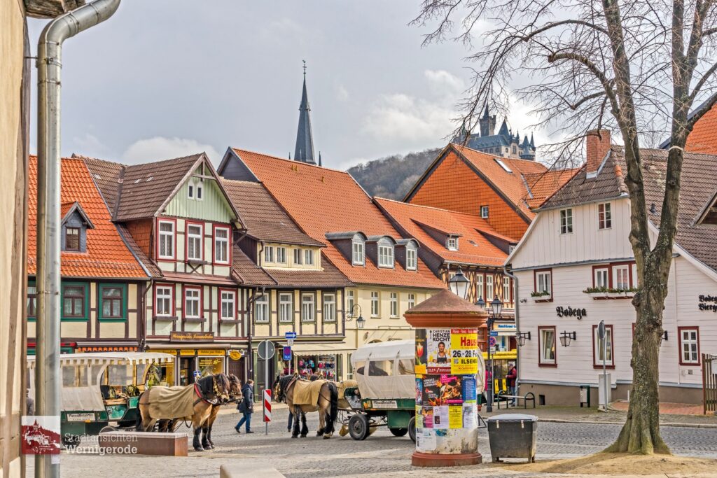 Carriages in the old town – Wernigerode