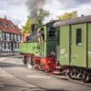 Mallet-Lok vor Fachwerk – Wernigerode Mallet-Lok vor Fachwerk – Wernigerode