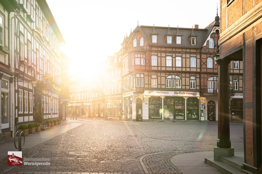 Morgensonne am Marktplatz – Wernigerode Morgensonne am Marktplatz – Wernigerode